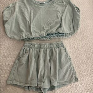 Light Blue Two-Piece Lounge Set